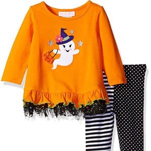 Bonnie Jean Halloween Ghost Girls Legging set